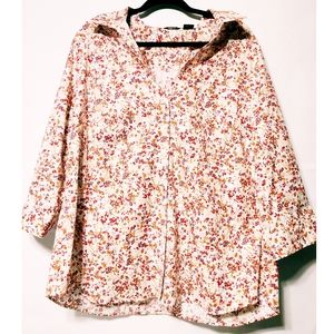 Eddie Bauer floral button up size womens 2X